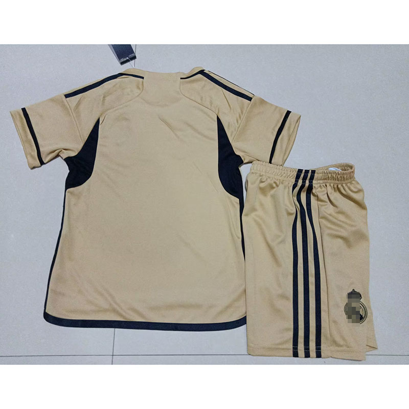 Camiseta 2023/2024 Real Madrid Amarillo Niño Kit